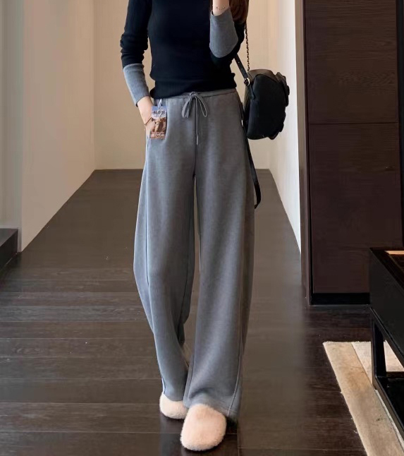 A32.內加絨保暖高腰顯瘦直筒褲