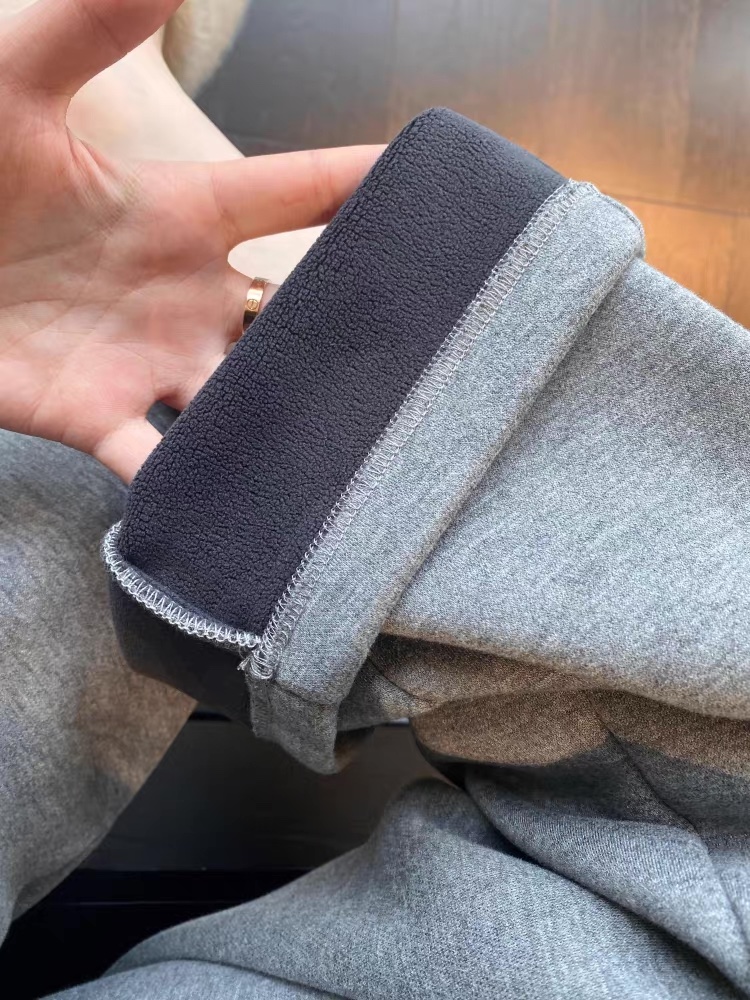 A32.內加絨保暖高腰顯瘦直筒褲