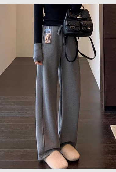 A32.內加絨保暖高腰顯瘦直筒褲