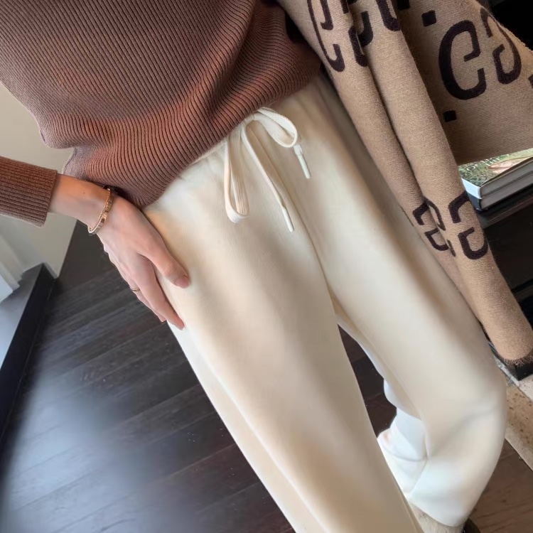 A32.內加絨保暖高腰顯瘦直筒褲