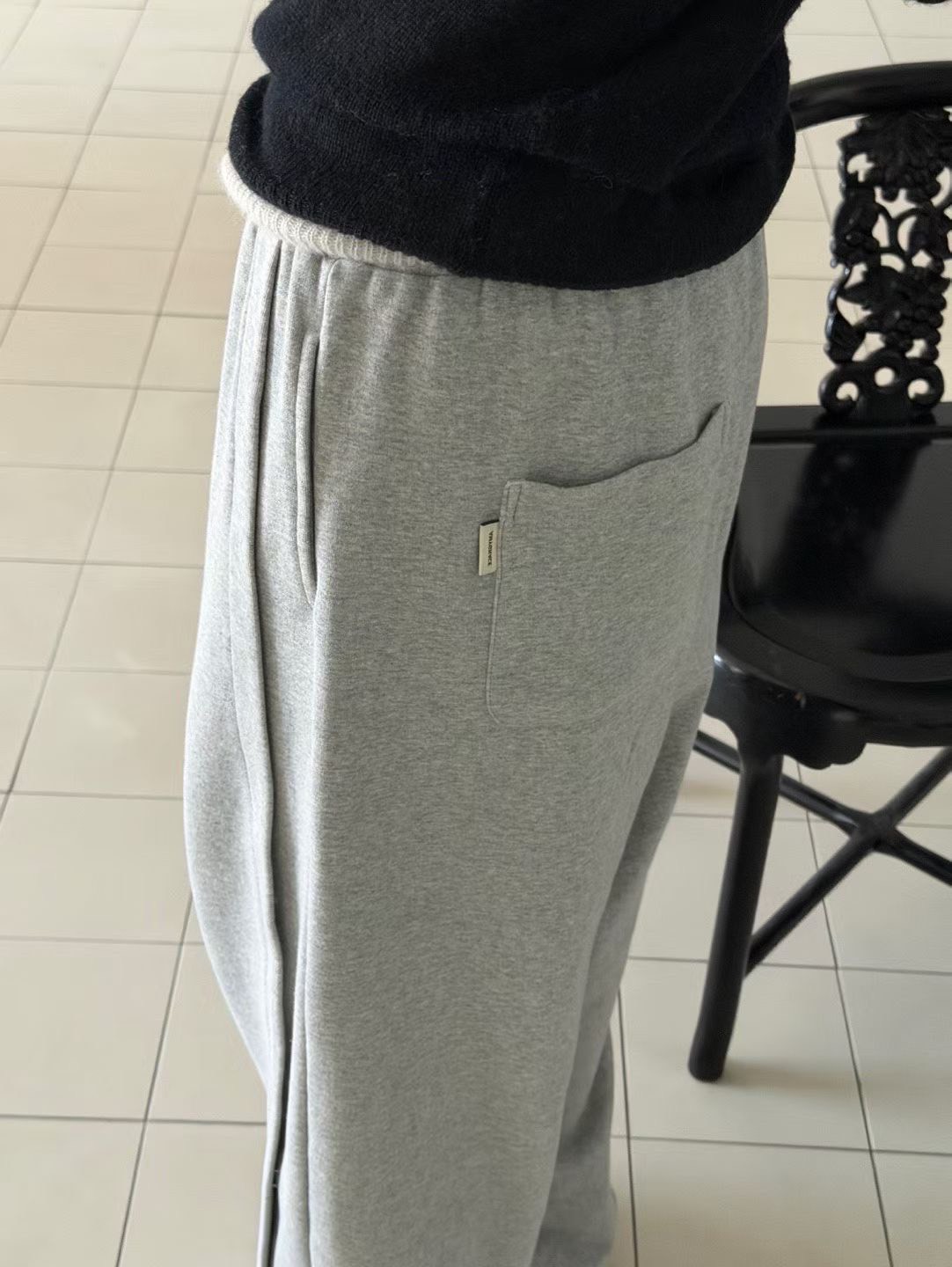 B24.瘦瘦歐膩側立體包邊造型兩穿縮口褲