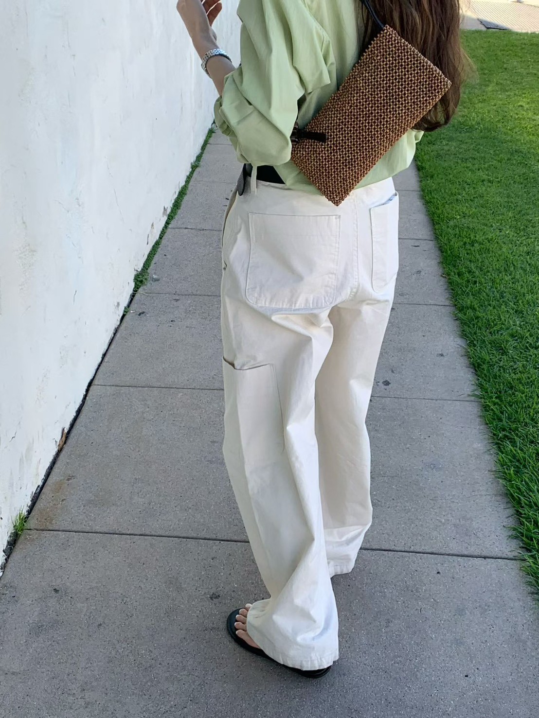 B62.造型單側大口袋休閒褲