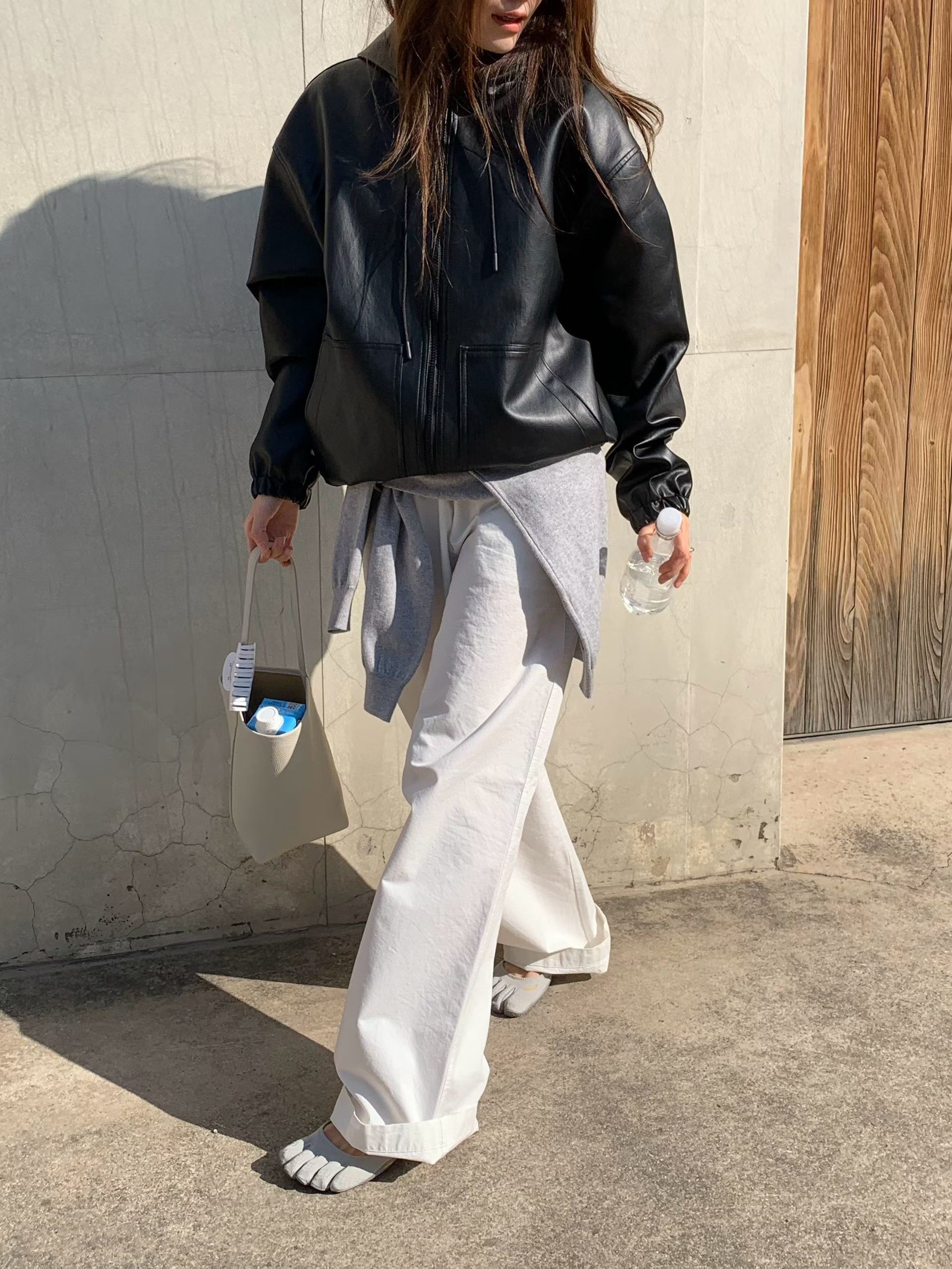 A06.纖瘦家春日抽繩休閒褲