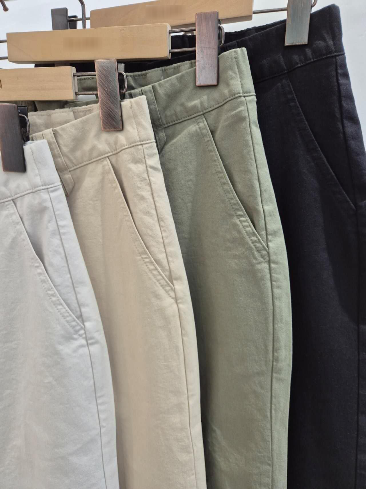 A57.水洗褲家店員推薦口袋休閒褲