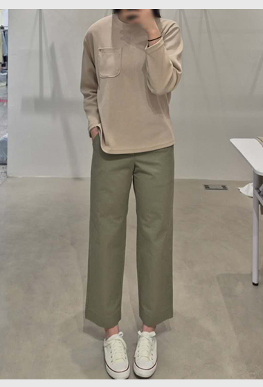 A57.水洗褲家店員推薦口袋休閒褲