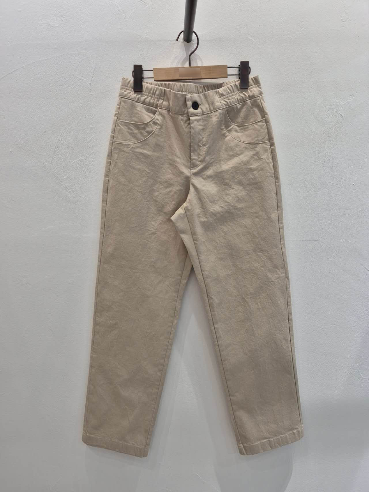 A56.水洗褲家雙圓弧口袋休閒褲