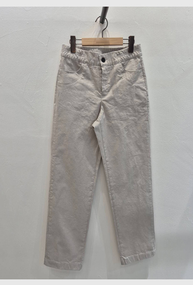 A56.水洗褲家雙圓弧口袋休閒褲