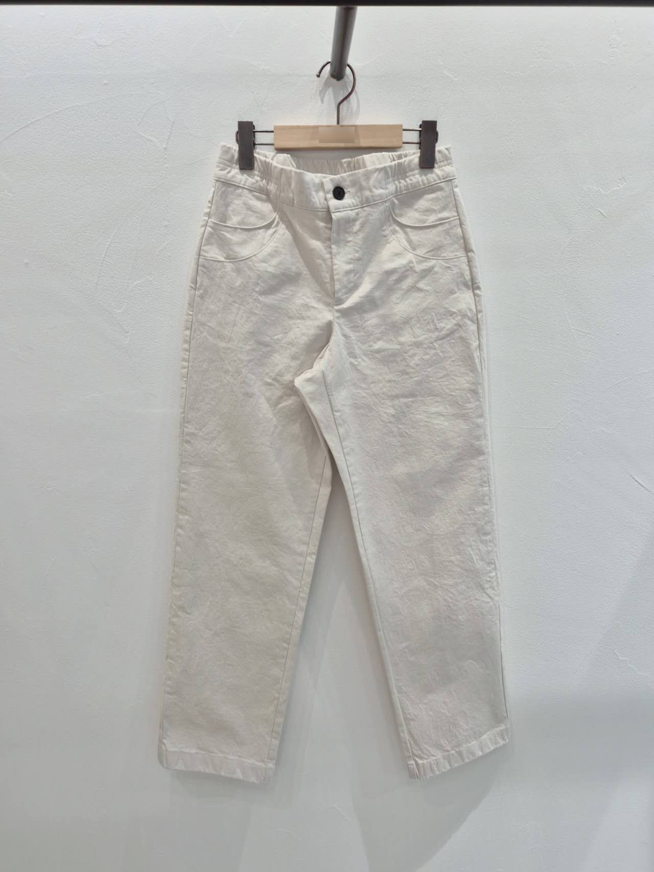 A56.水洗褲家雙圓弧口袋休閒褲