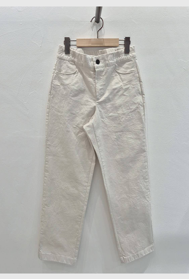 A56.水洗褲家雙圓弧口袋休閒褲