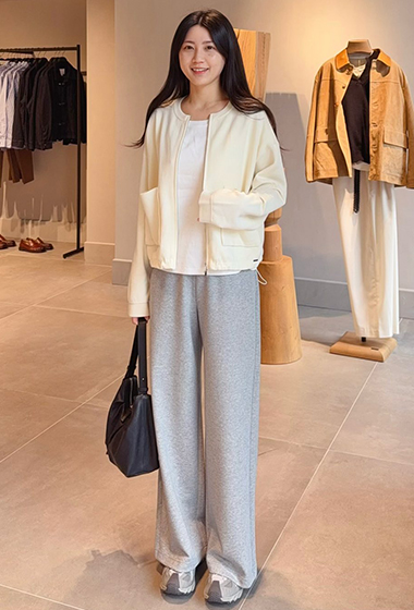 A18.休閒女孩闊腿落地長褲