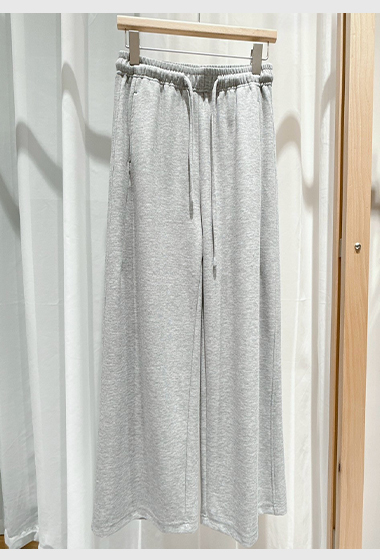 B100.顯瘦側拼接後單邊口袋休閒長褲