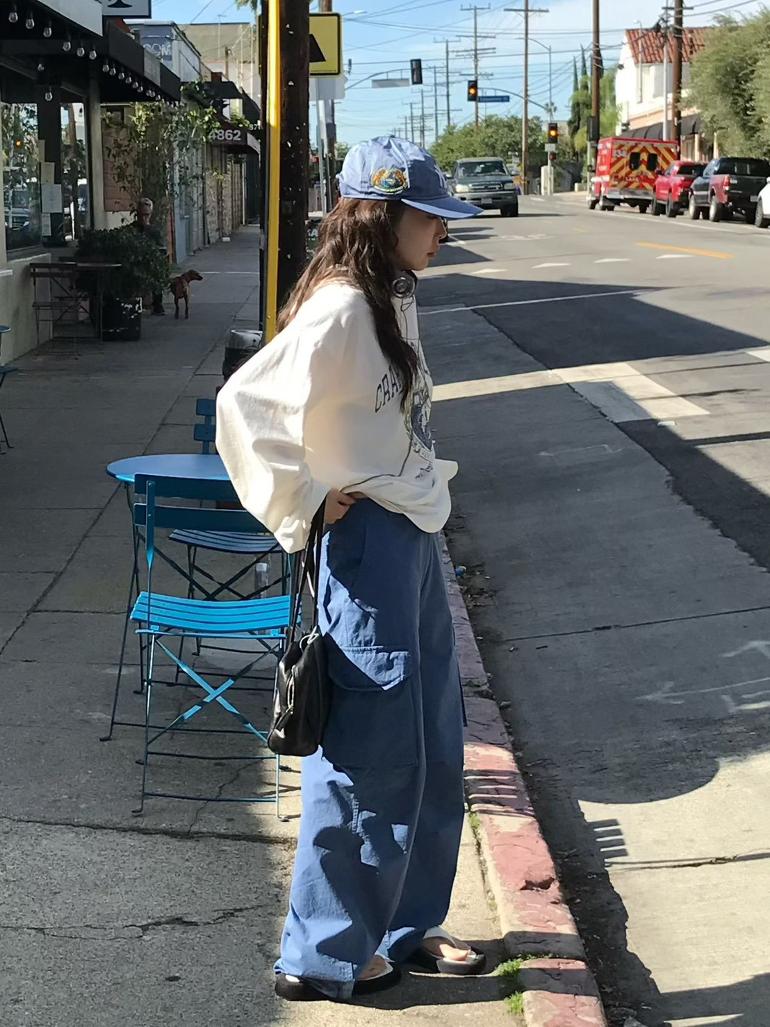 A89.小V家春日休閒工裝褲