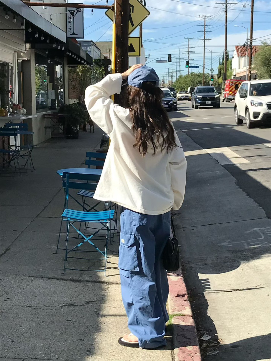 A89.小V家春日休閒工裝褲