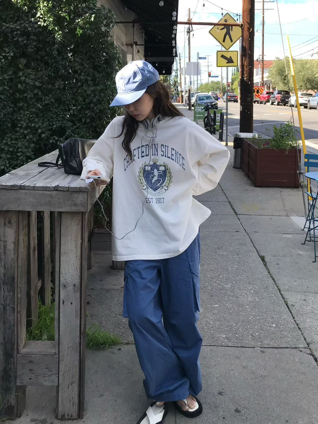 A89.小V家春日休閒工裝褲