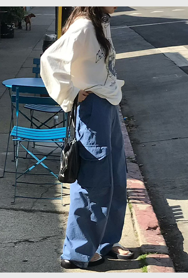 A89.小V家春日休閒工裝褲