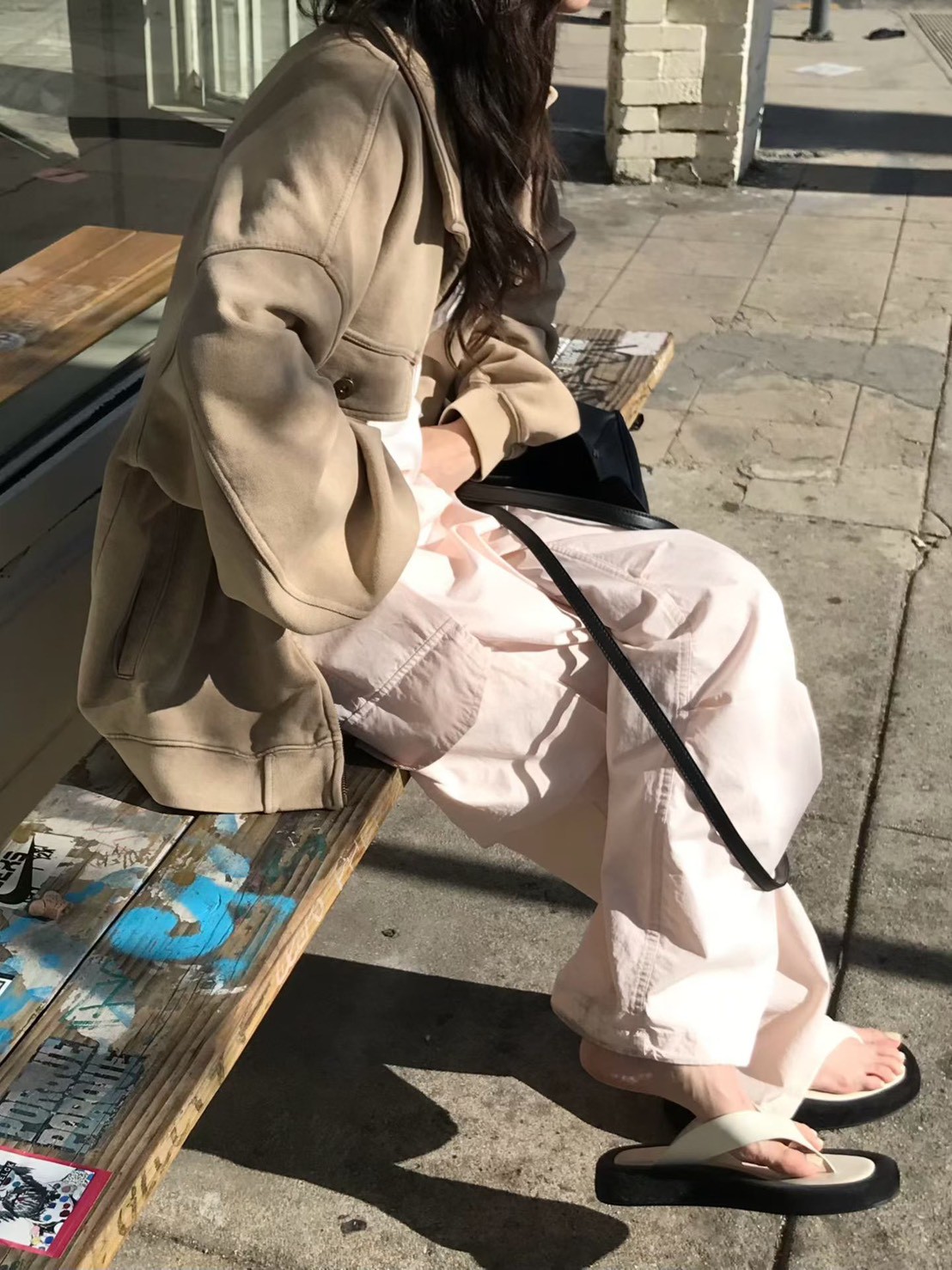 A89.小V家春日休閒工裝褲