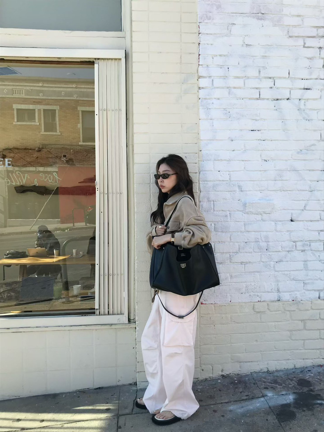 A89.小V家春日休閒工裝褲