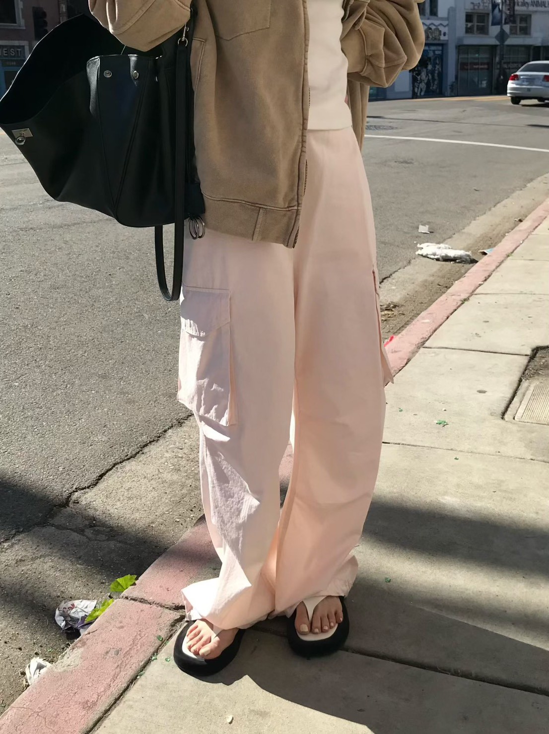 A89.小V家春日休閒工裝褲