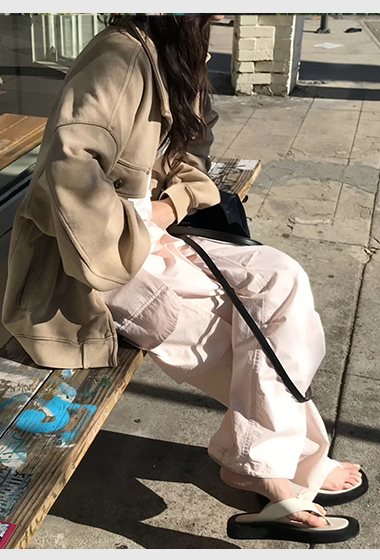 A89.小V家春日休閒工裝褲