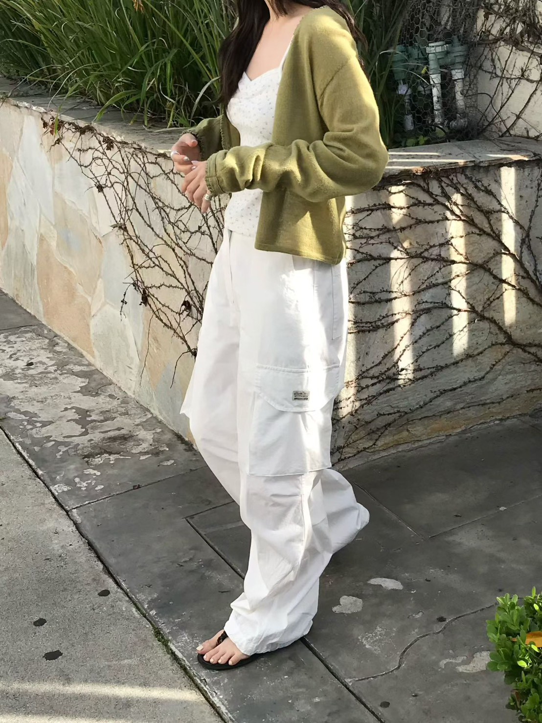 A89.小V家春日休閒工裝褲