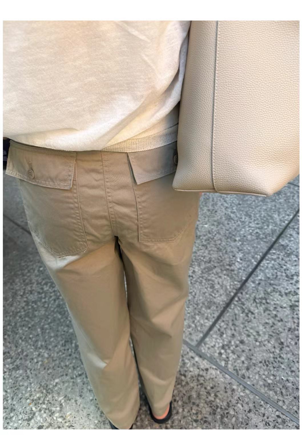 質感家車線口袋休閒褲