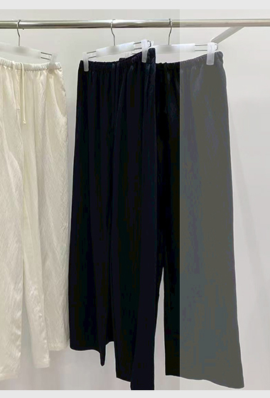 B40.G牌綁帶飄逸長褲