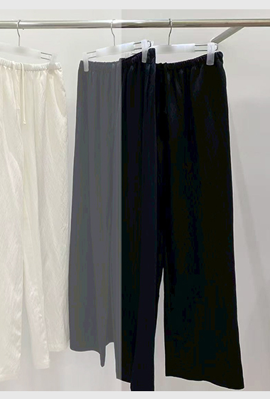 B40.G牌綁帶飄逸長褲