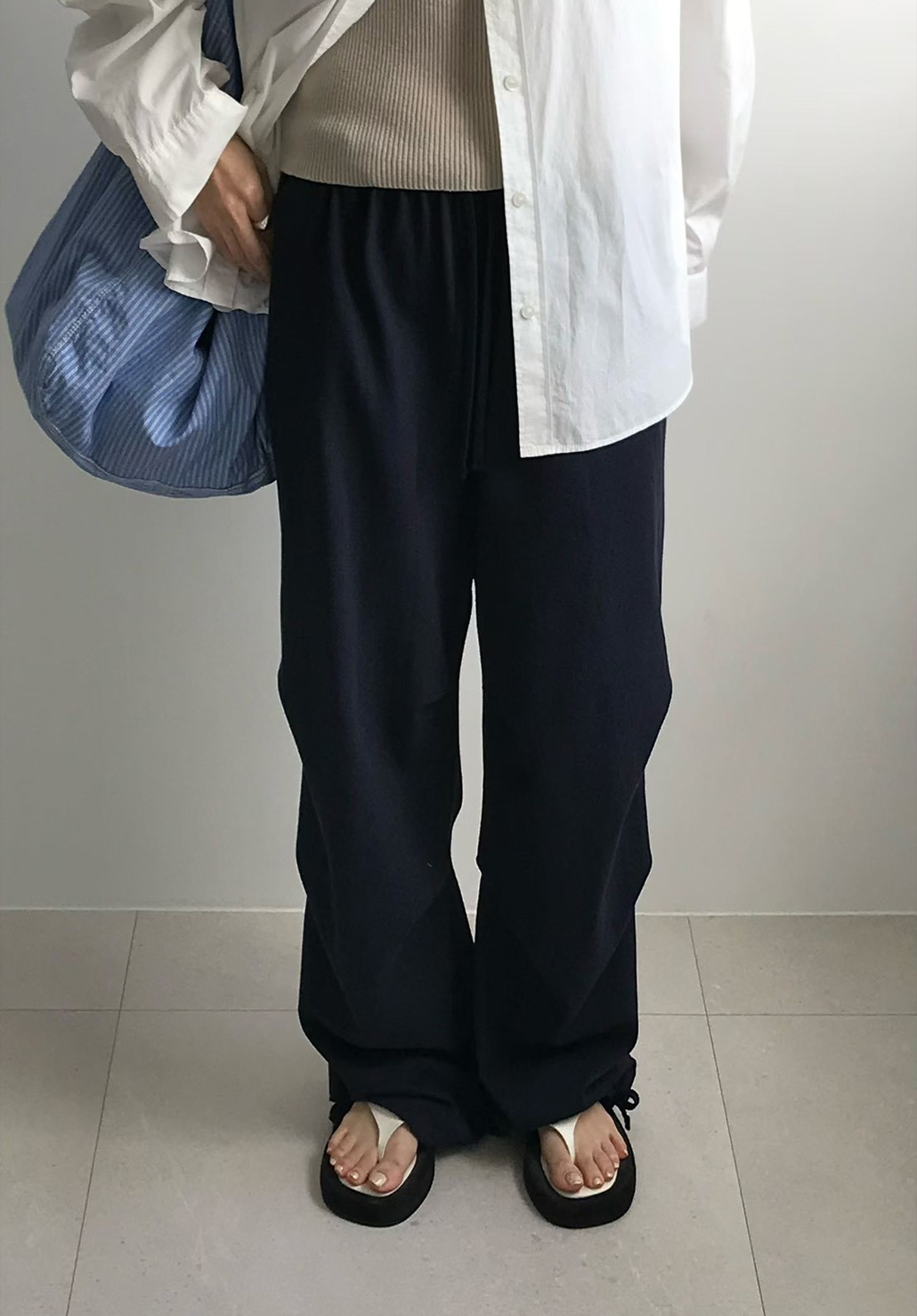 B56.小V家特殊抓褶休閒褲