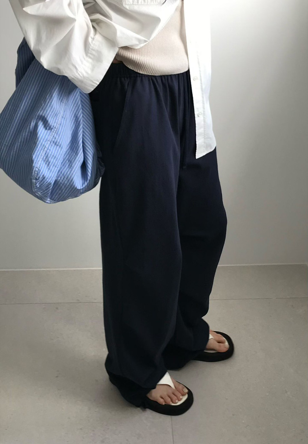 B56.小V家特殊抓褶休閒褲