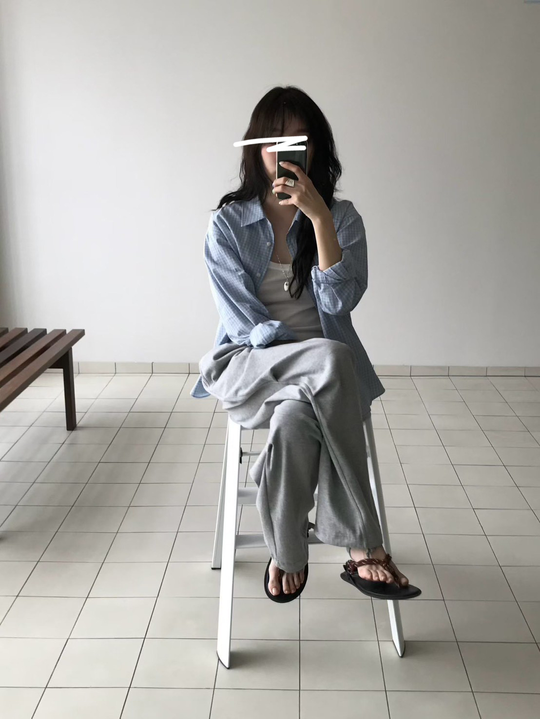 B56.小V家特殊抓褶休閒褲