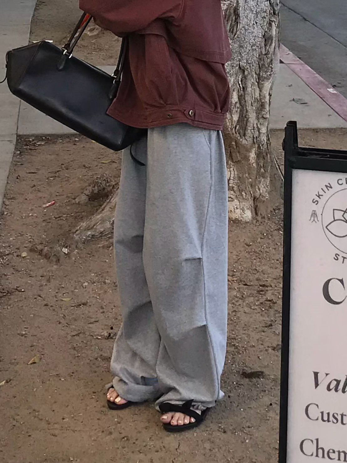 B56.小V家特殊抓褶休閒褲