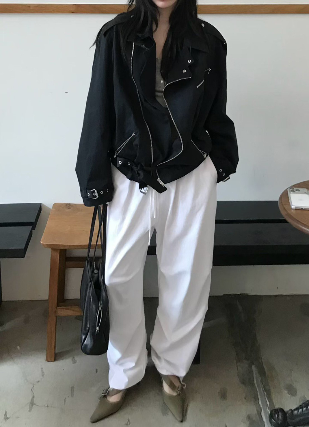 B56.小V家特殊抓褶休閒褲