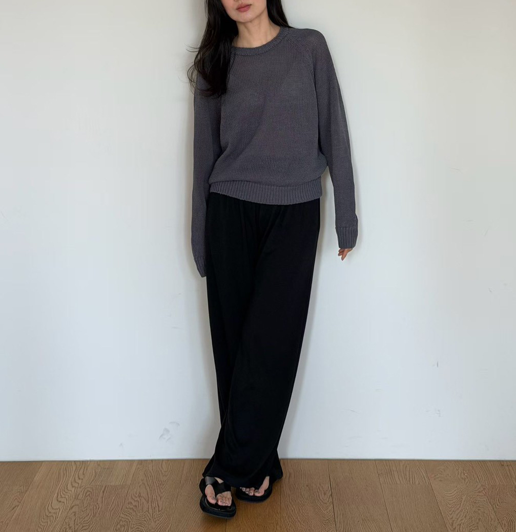 B88.瘦瘦歐膩溫柔垂墜休閒長褲