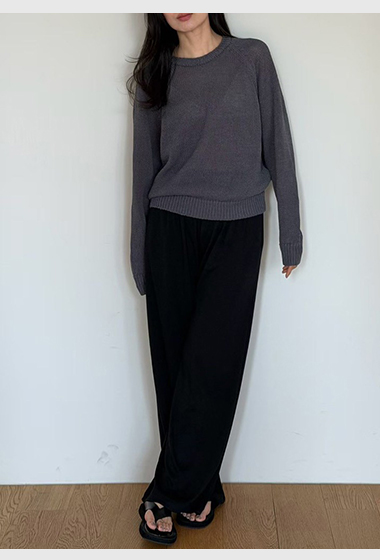 B88.瘦瘦歐膩溫柔垂墜休閒長褲