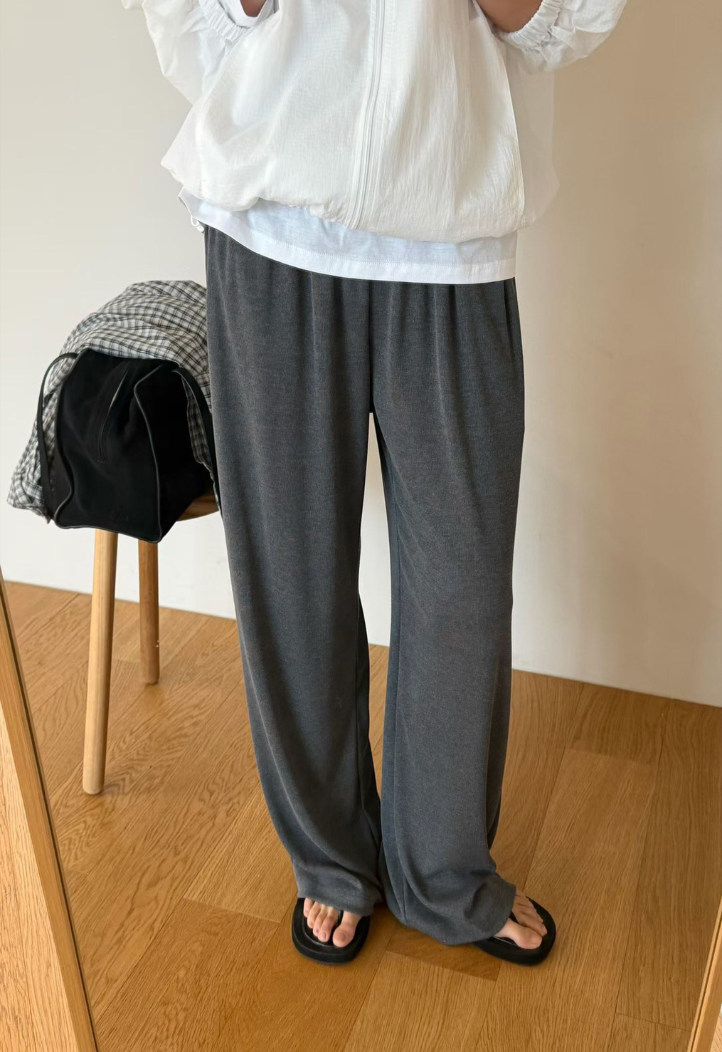 B88.瘦瘦歐膩溫柔垂墜休閒長褲