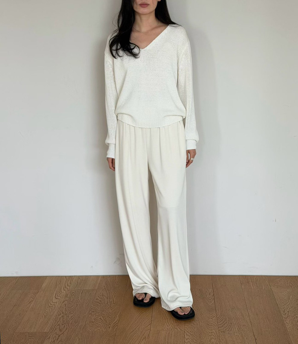 B88.瘦瘦歐膩溫柔垂墜休閒長褲