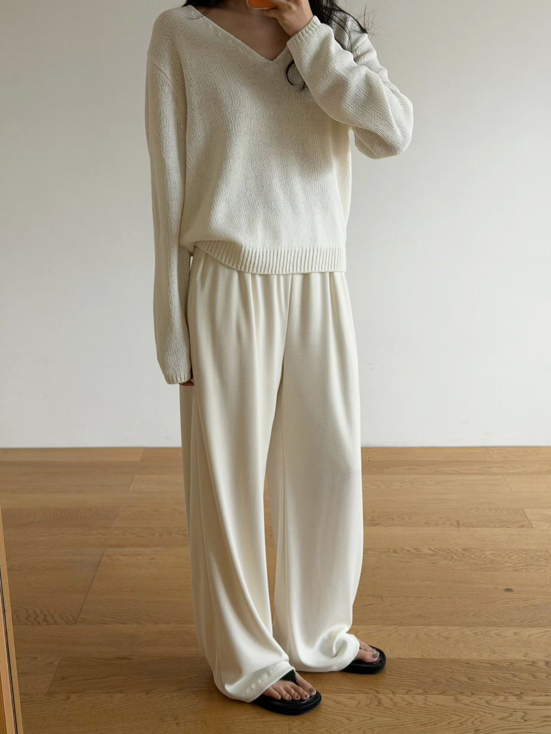 B88.瘦瘦歐膩溫柔垂墜休閒長褲