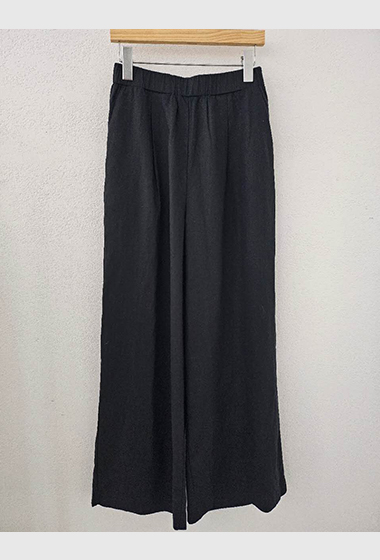 B115.星星家透氣亞麻混紡寬褲