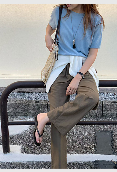 B32.大V家鬆緊腰休閒褲