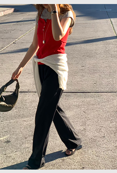 B32.大V家鬆緊腰休閒褲