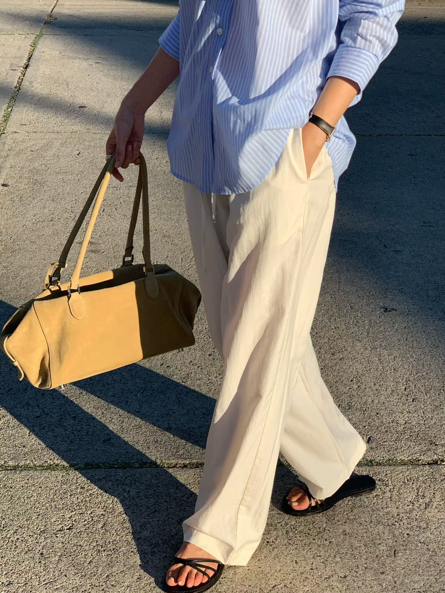 B32.大V家鬆緊腰休閒褲