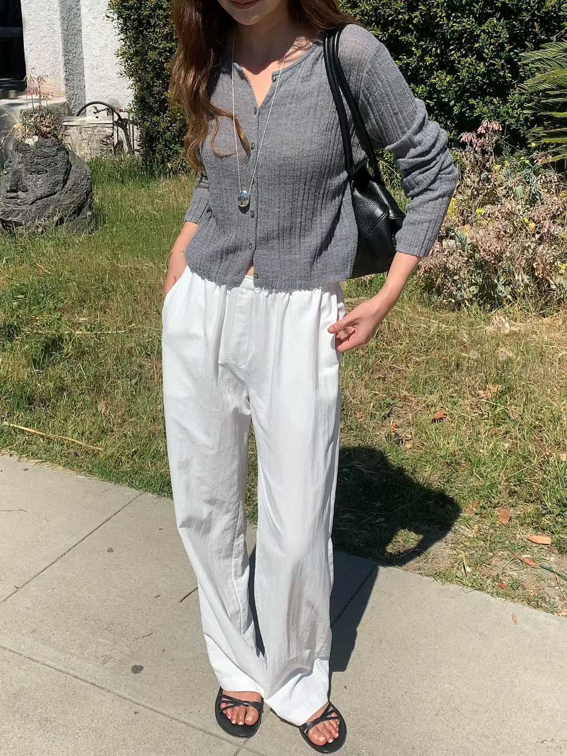 B32.大V家鬆緊腰休閒褲