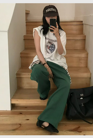 B82.小V家女孩自在休閒褲