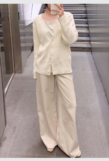 A10.夏日顯瘦棉麻直筒長褲