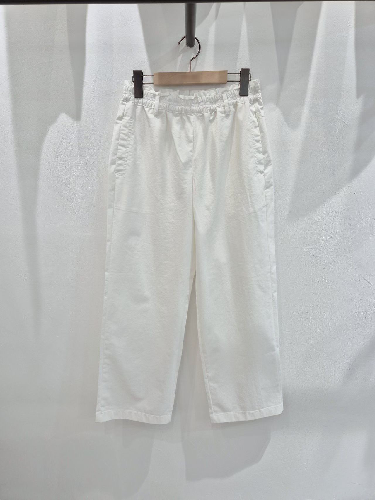 水洗褲家大地鬆緊腰直筒褲