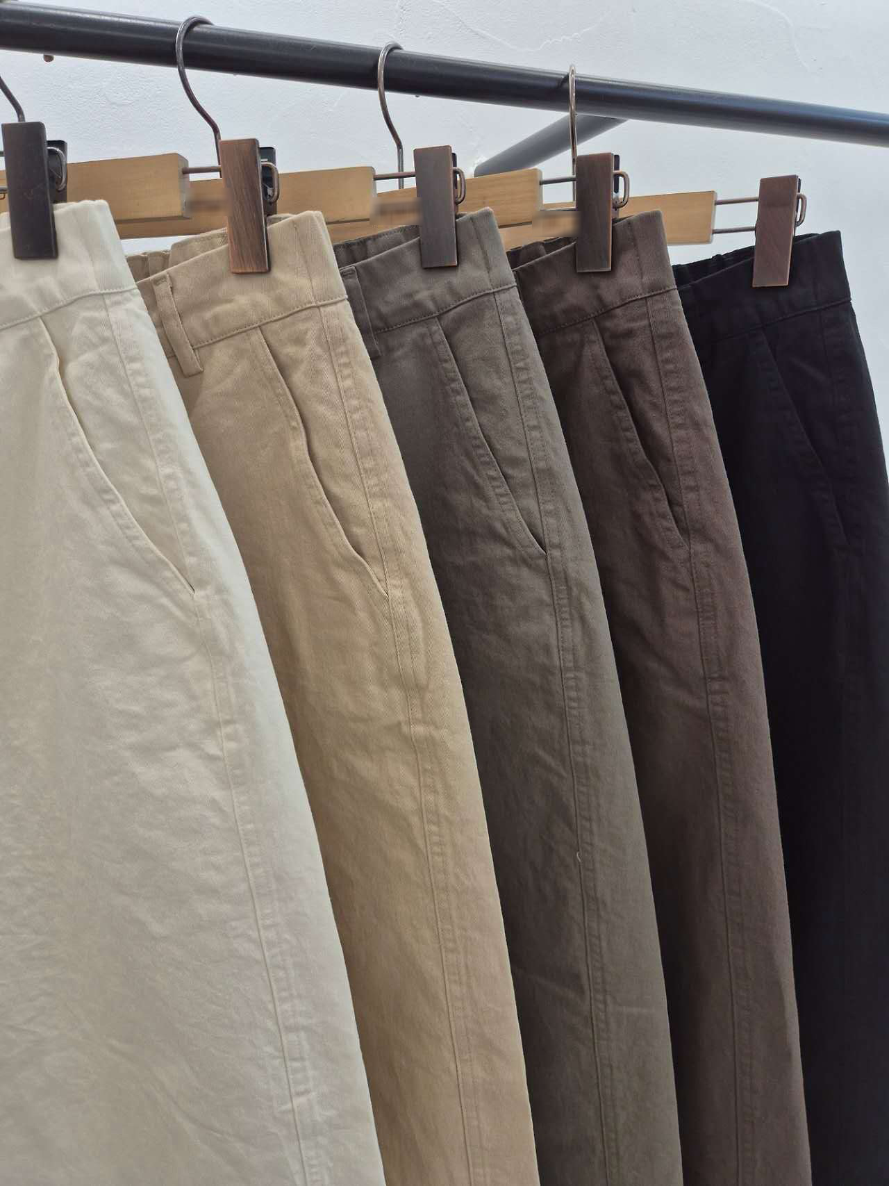 B01.水洗褲家秋日森林大地彎刀褲