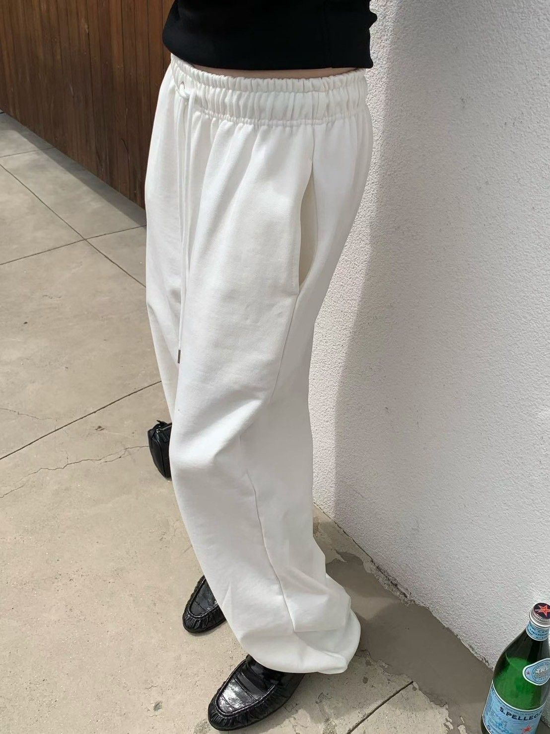B96.纖瘦家初秋簡約休閒縮口褲