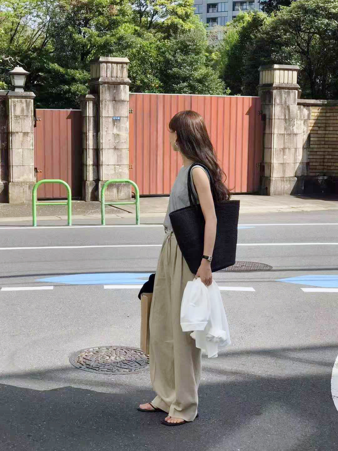 A61.顏值家氛圍感綁帶西裝長褲