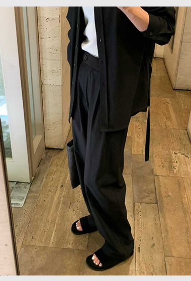 B44.清爽家天絲棉混紡西裝長褲