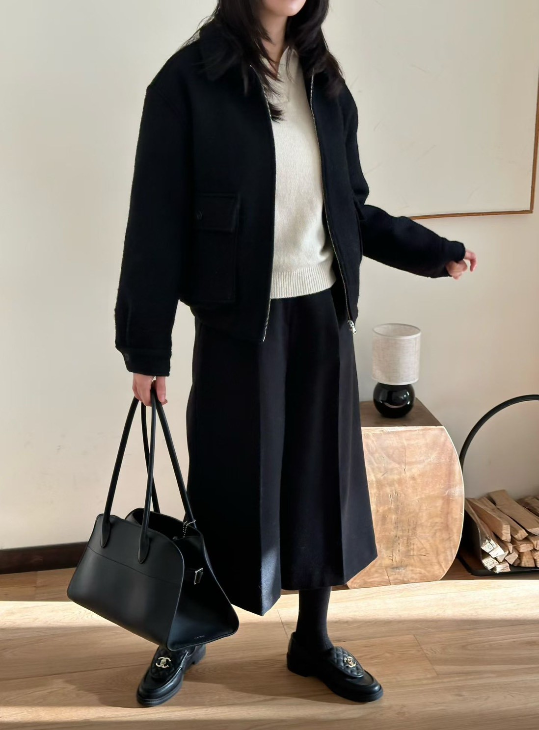 A39.韓國不刺膚打折七分寬褲